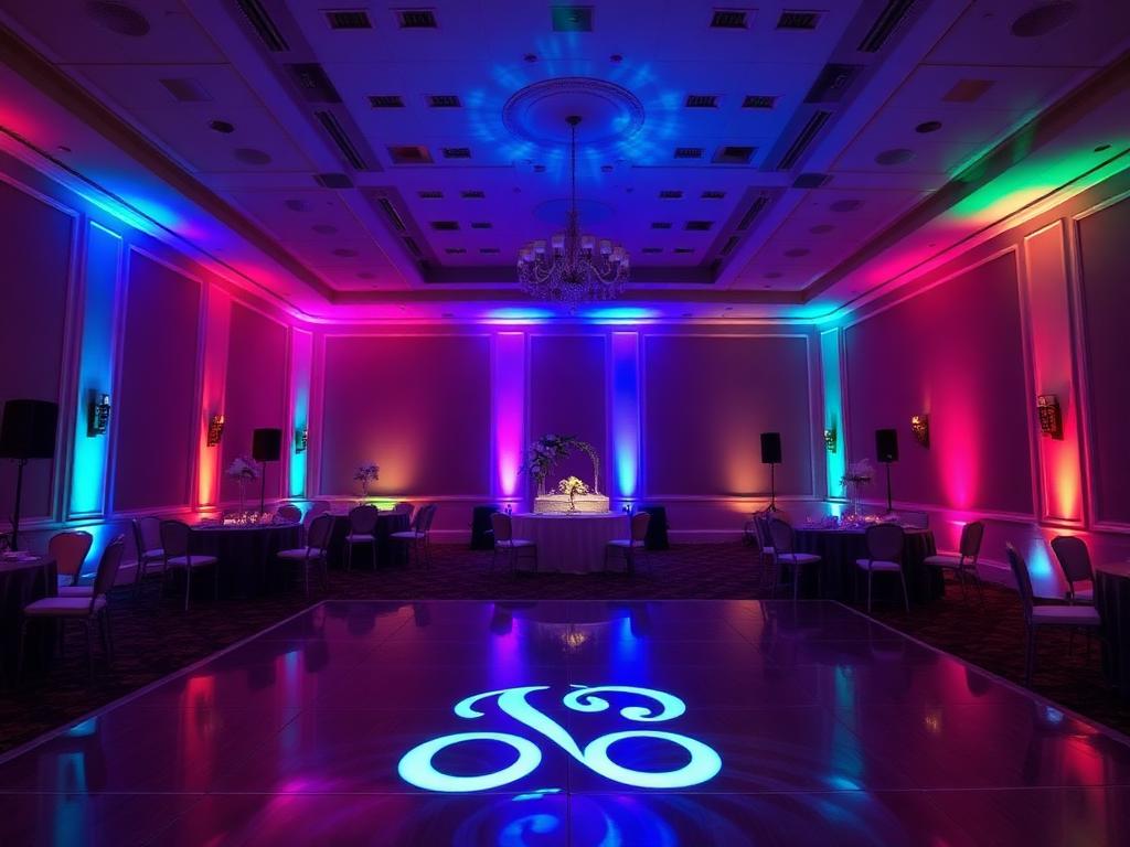 Uplighting & custom monogram