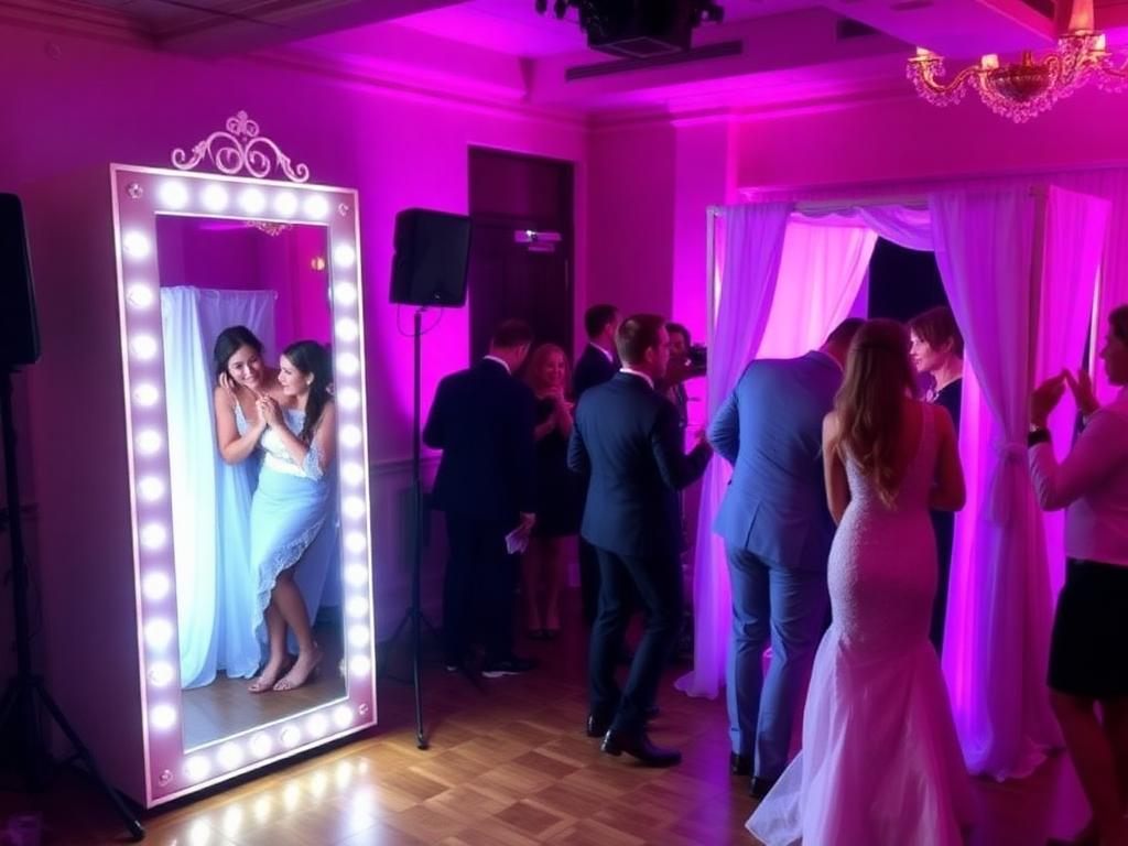 DJ + Magic Mirror booth